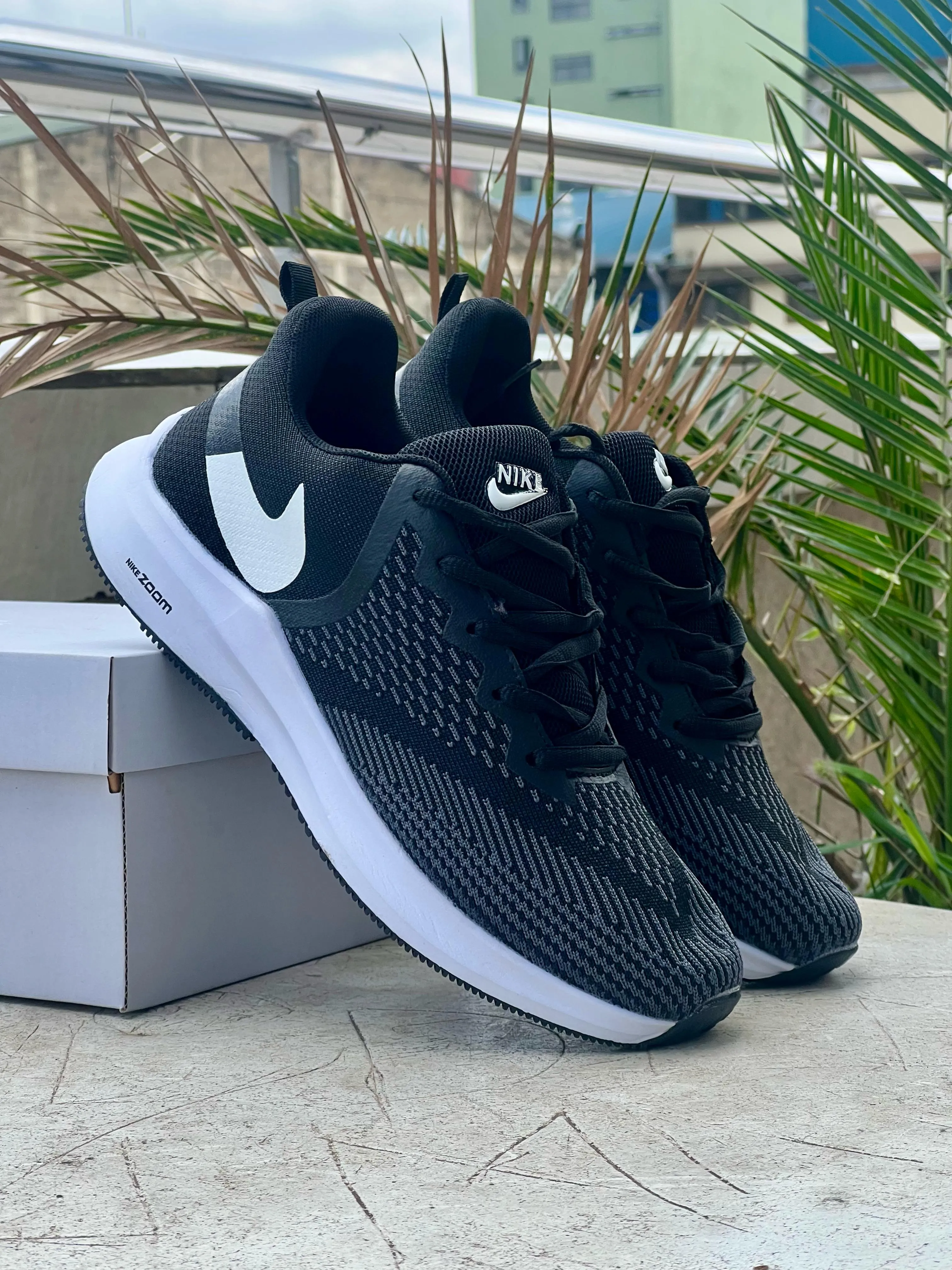 Nike Black & White Running Shoe