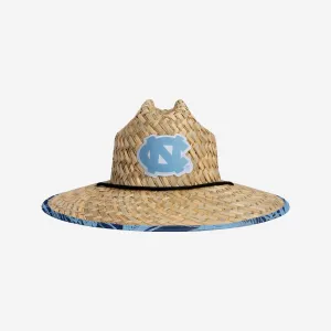 North Carolina Tar Heels Floral Straw Hat