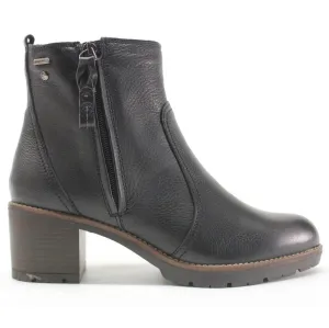 Pikolinos Llanes Calfskin Leather Women's Zip Up Mid Heel Boots