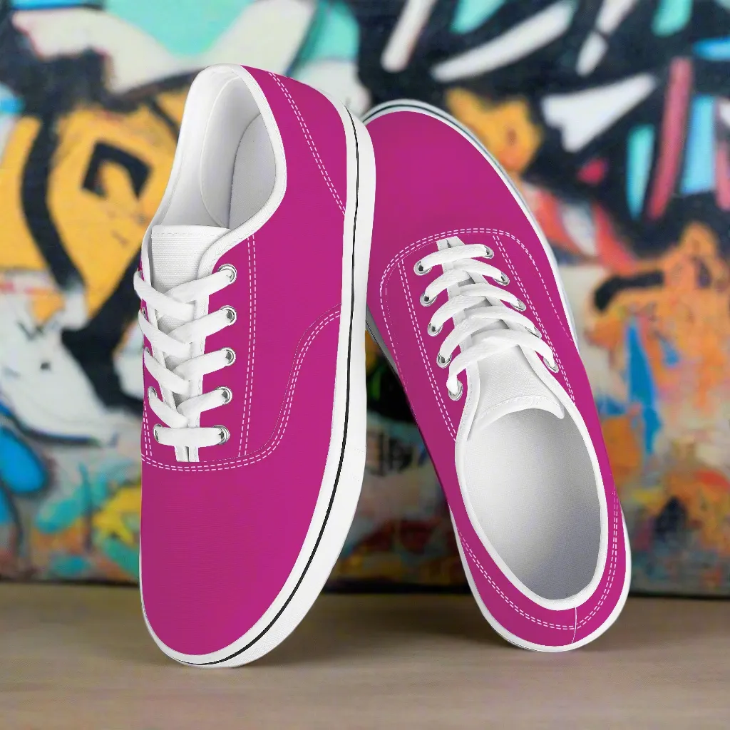 Pink and White Skate Shoes