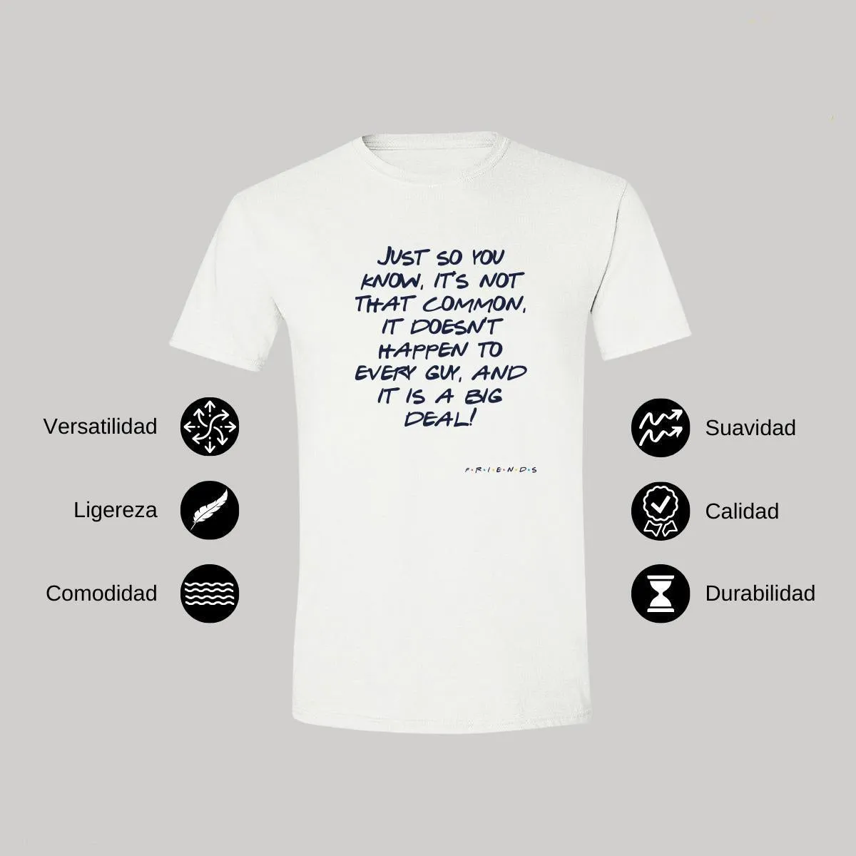 Playera Hombre Friends Frases Rachel 000237B