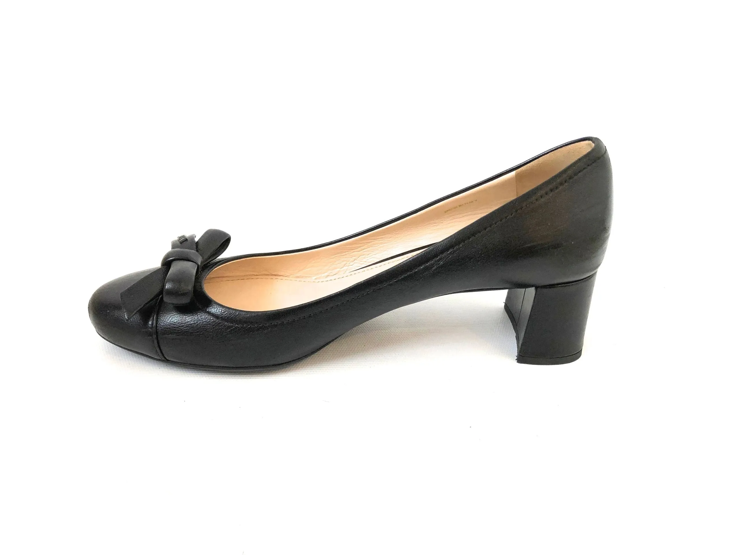 Prada Bow Pump Size 37 It (7 Us)