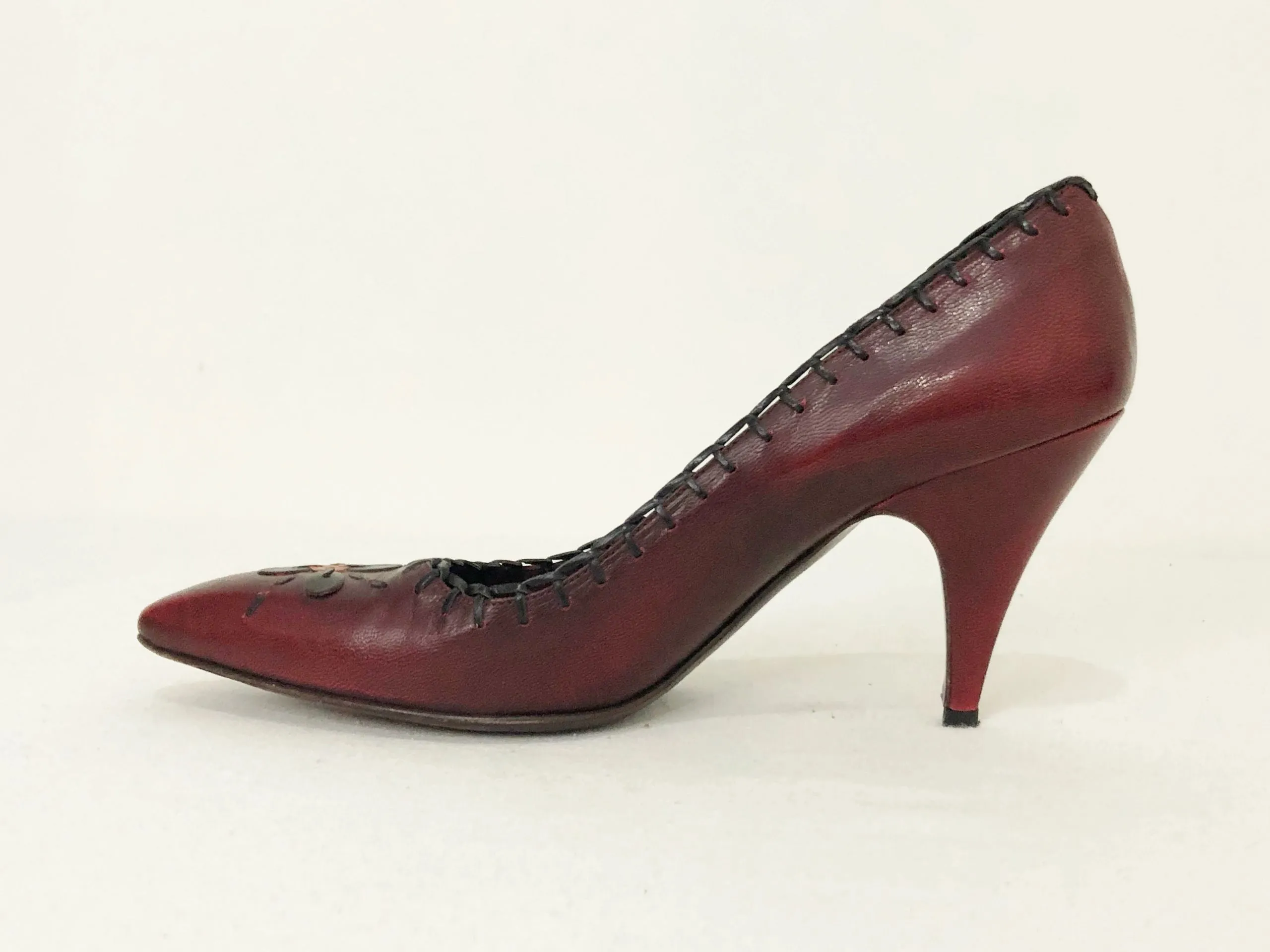 Prada Floral Accent Pumps Size 8.5