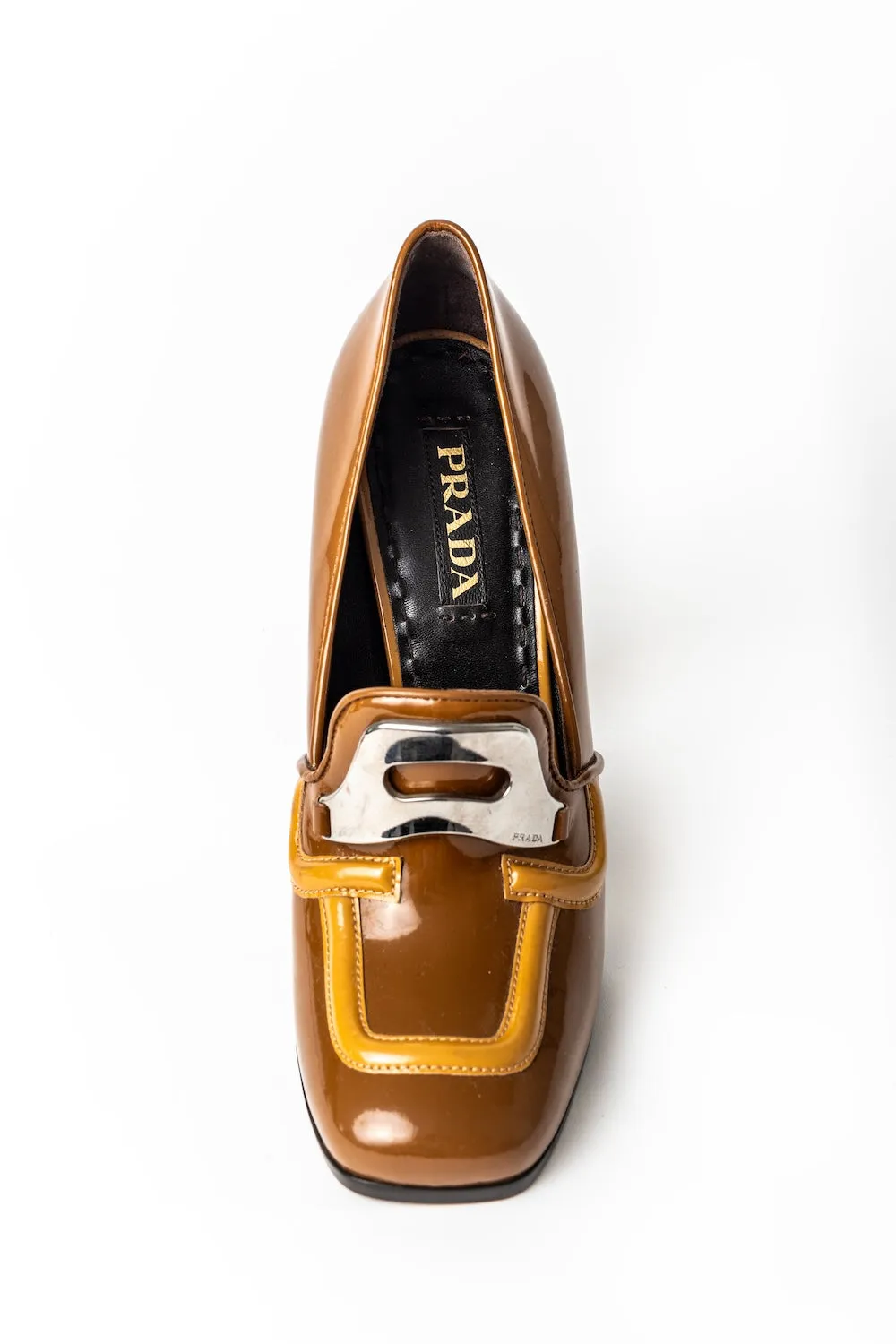 Prada <br> F/W 2010 runway patent leather platform loafers
