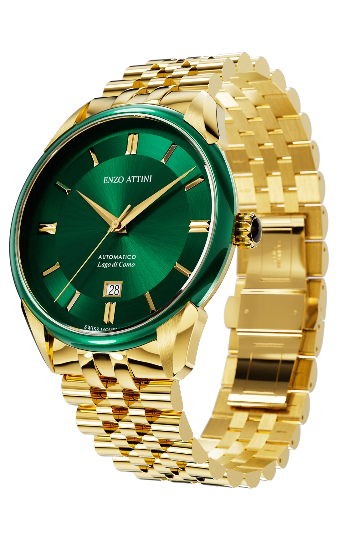 "Lago di Como" Automatic  - President Bracelet  / Swiss Movement