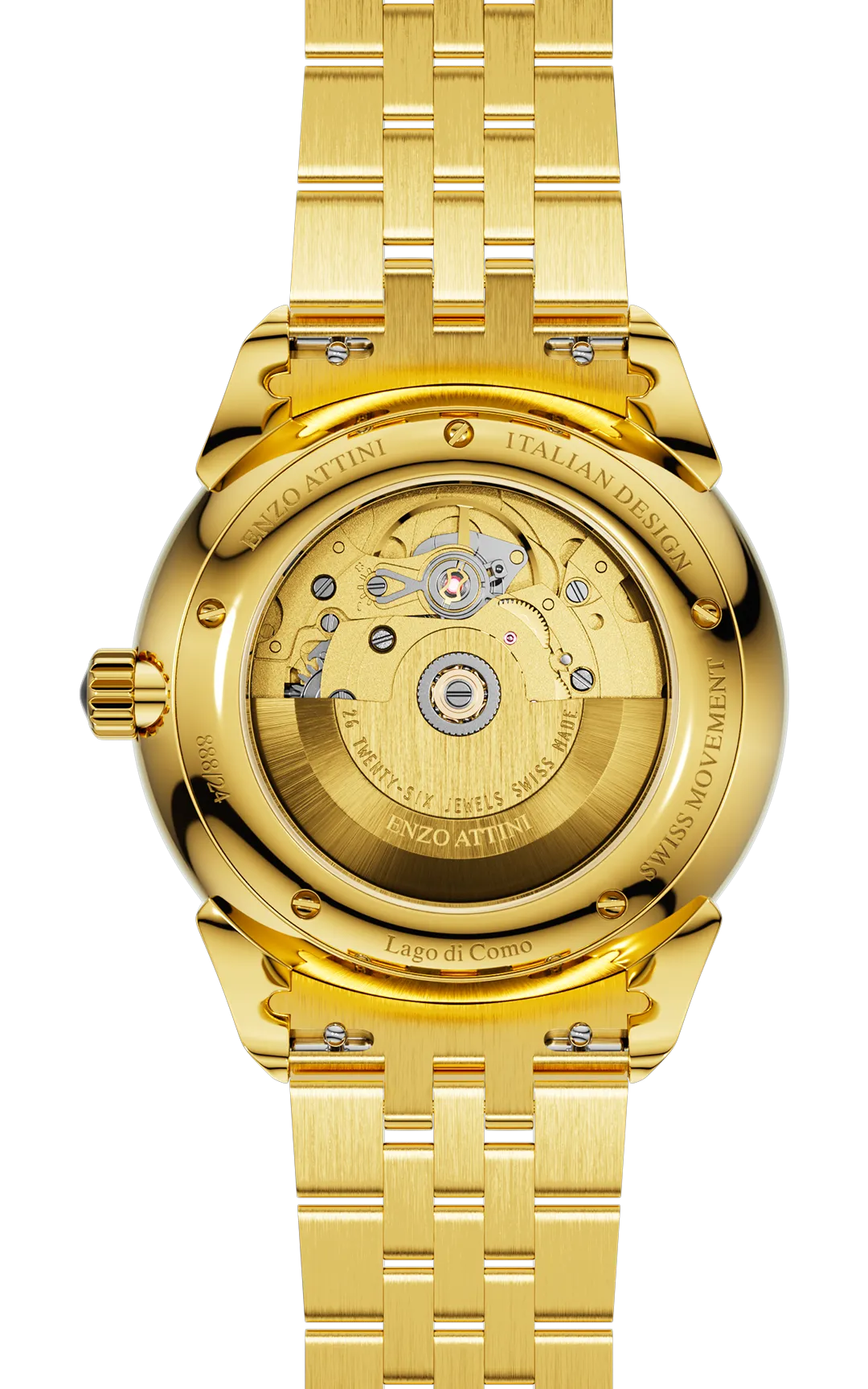 "Lago di Como" Automatic  - President Bracelet  / Swiss Movement