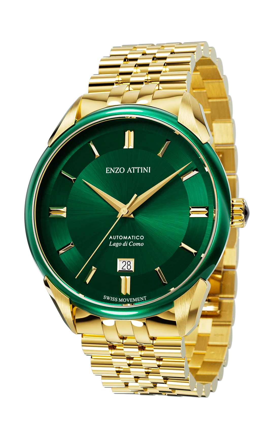 "Lago di Como" Automatic  - President Bracelet  / Swiss Movement
