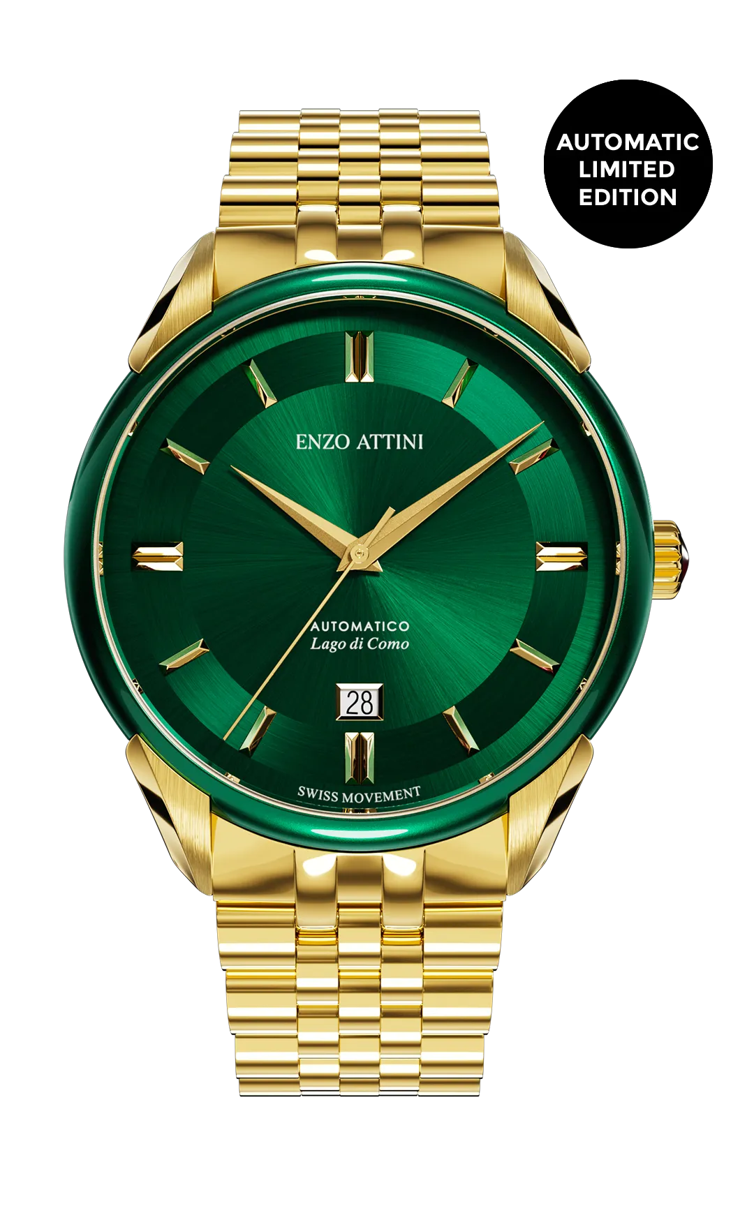 "Lago di Como" Automatic  - President Bracelet  / Swiss Movement