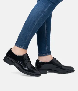 Remonte Versatile Black Patent Lace-Up Shoes