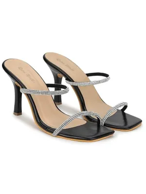 Retro Walk Women Fashion Heels (Size-UK-6) (Color-BLACK)