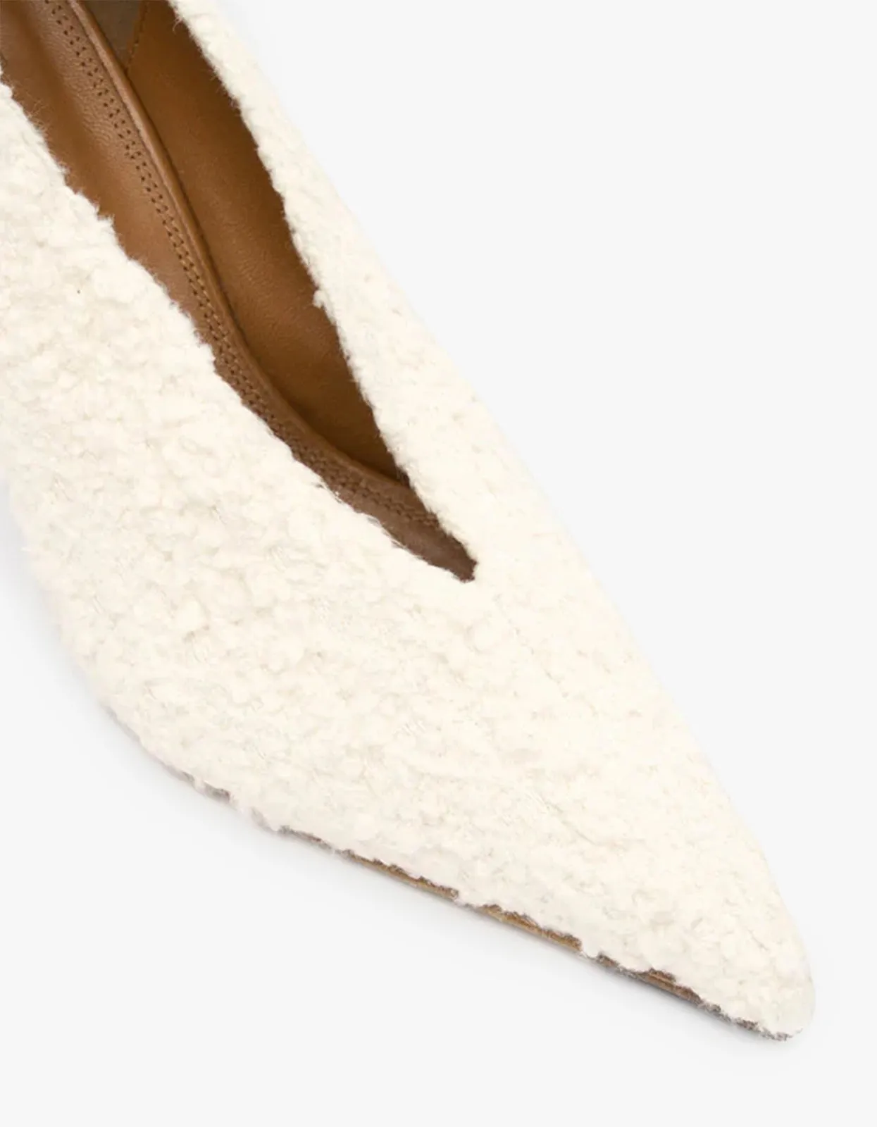 Rhys Boucle Pump - Ivory