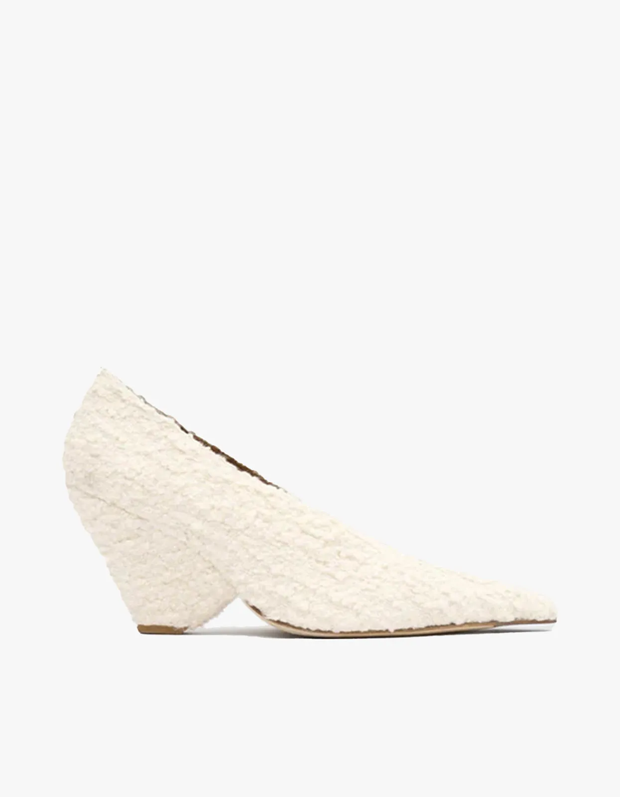 Rhys Boucle Pump - Ivory