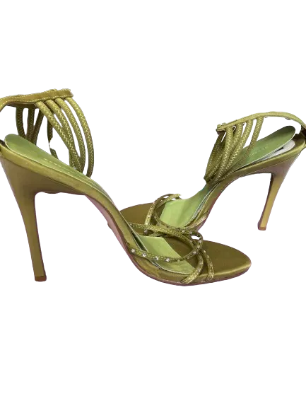 Roberto Vianni Green Strappy Heels