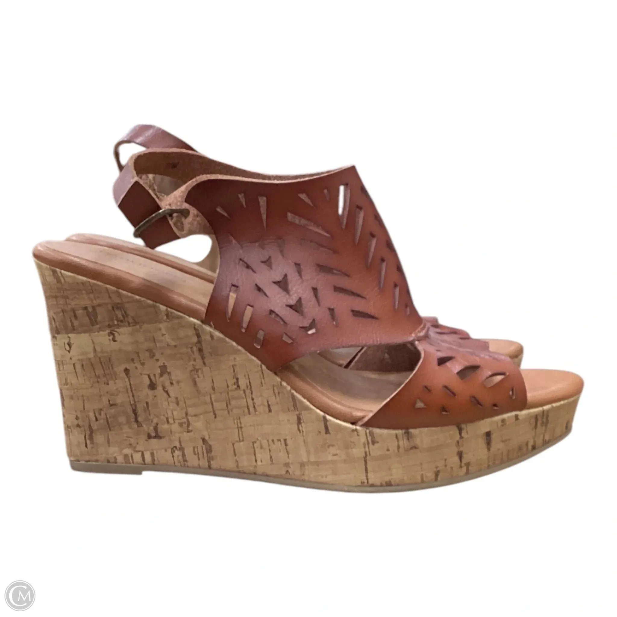Sandals Heels Wedge By Maurices In Brown, Size: 11