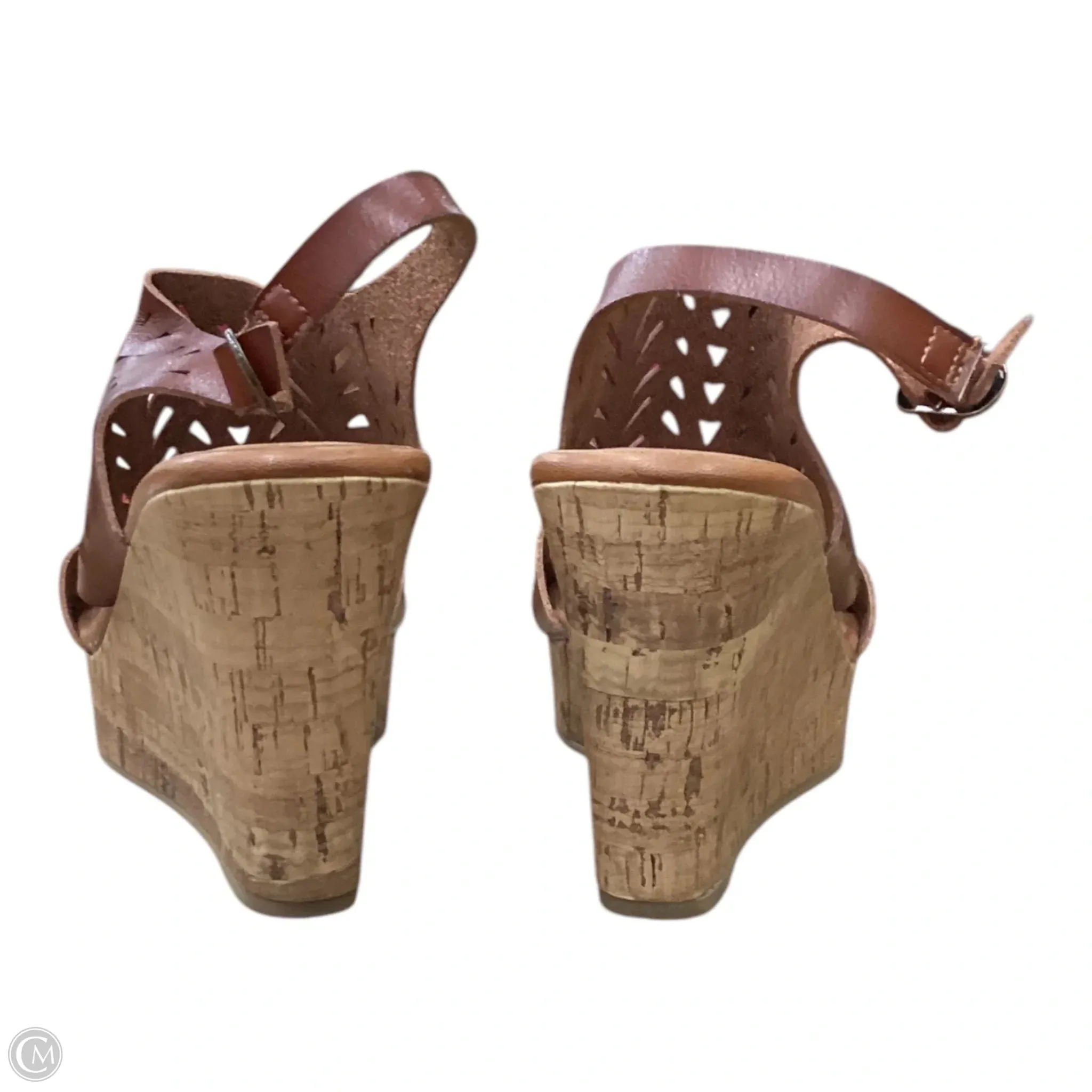 Sandals Heels Wedge By Maurices In Brown, Size: 11