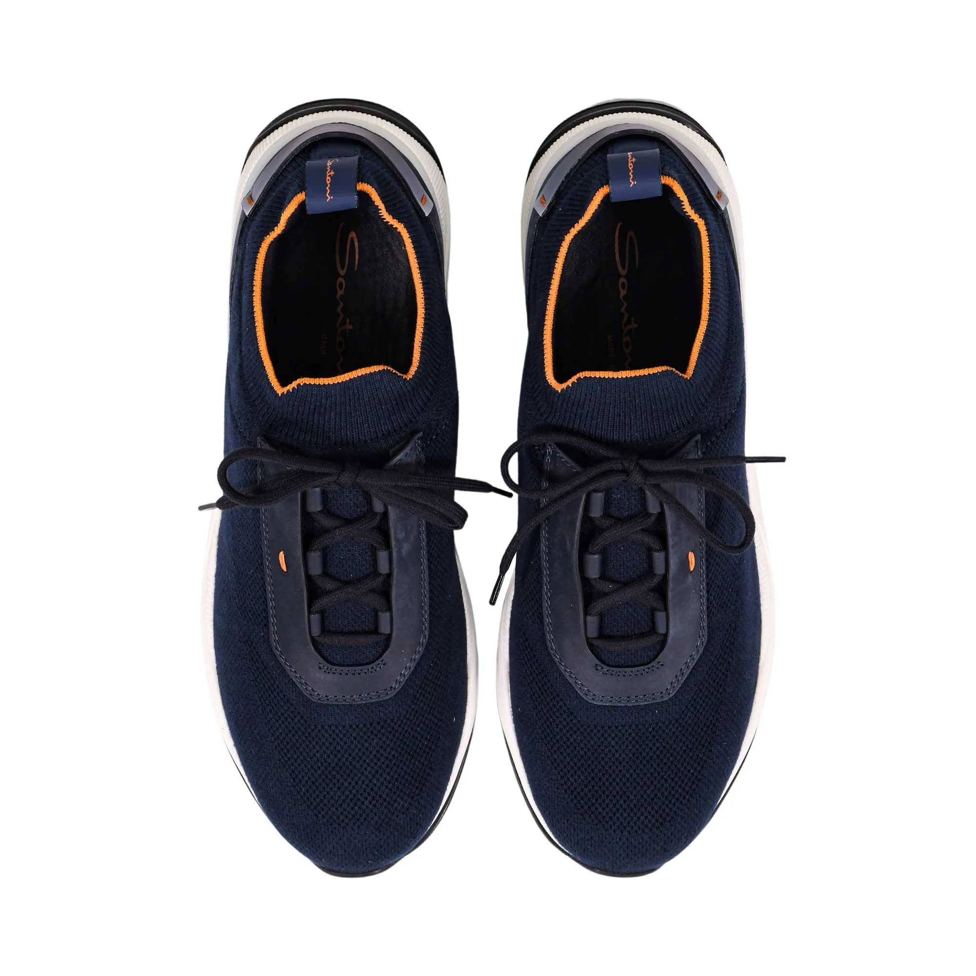 Santoni Men's Blue Sneaker