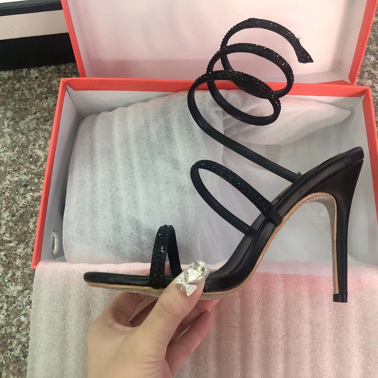 Schoensten Silver Bottom  Luxury Heels