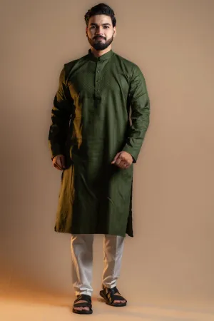 Seaweed Green Kurta Set for Men