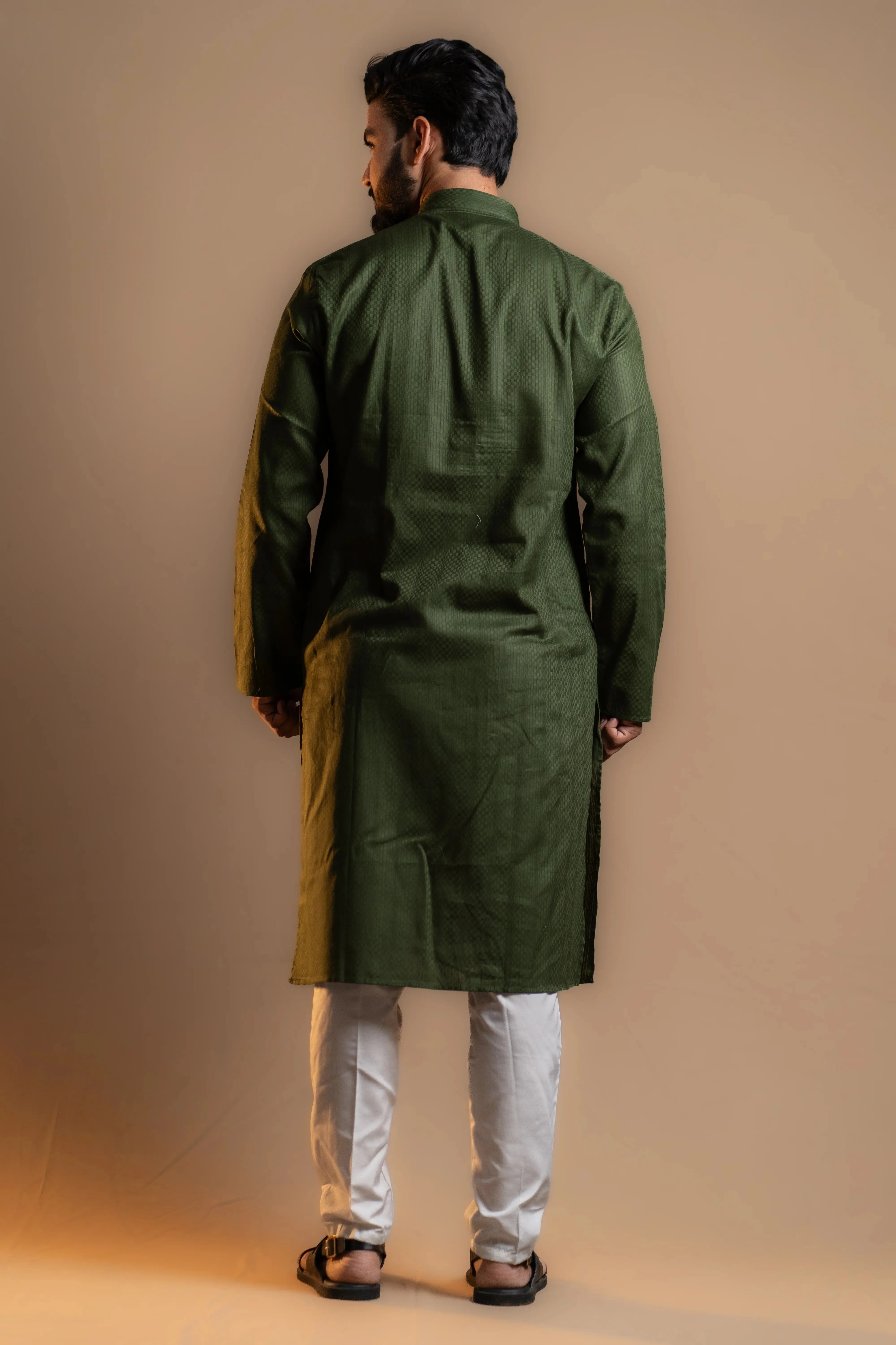 Seaweed Green Kurta Set for Men