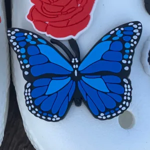 SHOE CHARMS - BLUE BUTTERFLY