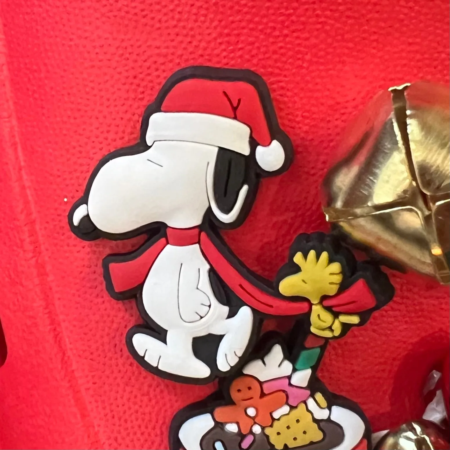 SHOE CHARMS - CHRISTMAS SNOOPY & WOODSTOCK