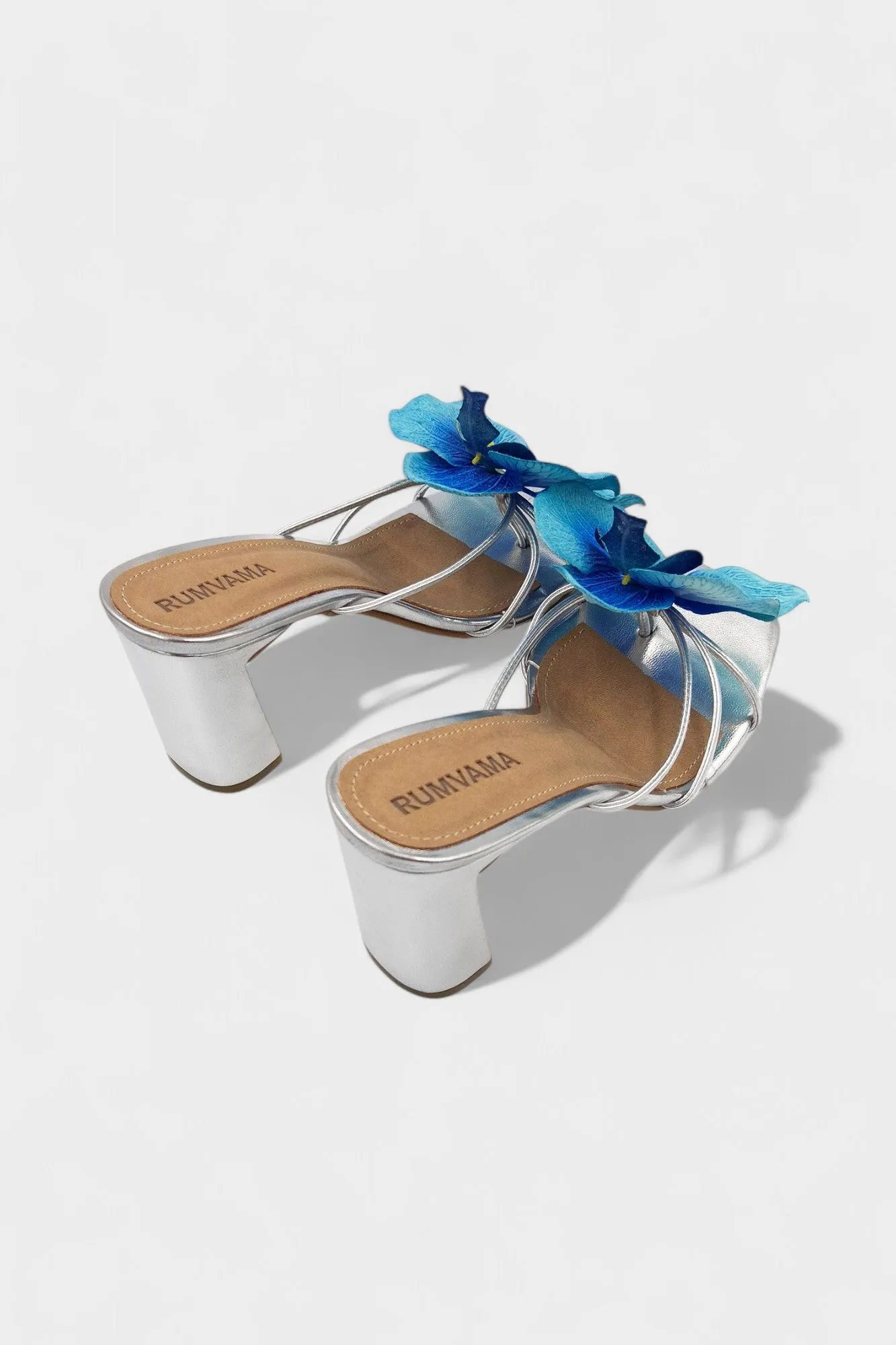 Silver Orchid Heels