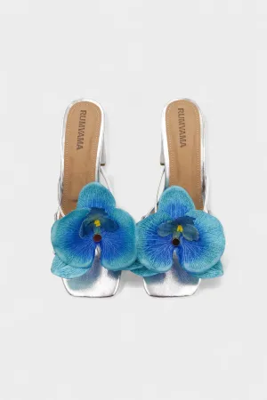 Silver Orchid Heels