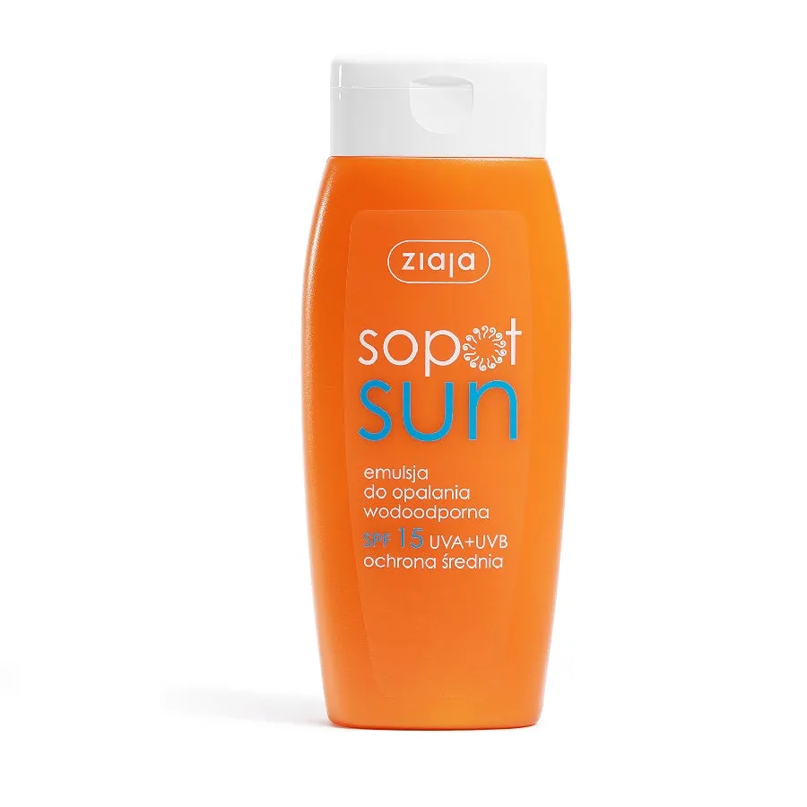 Sopot Sun suntan lotion waterproof SPF15 150ml