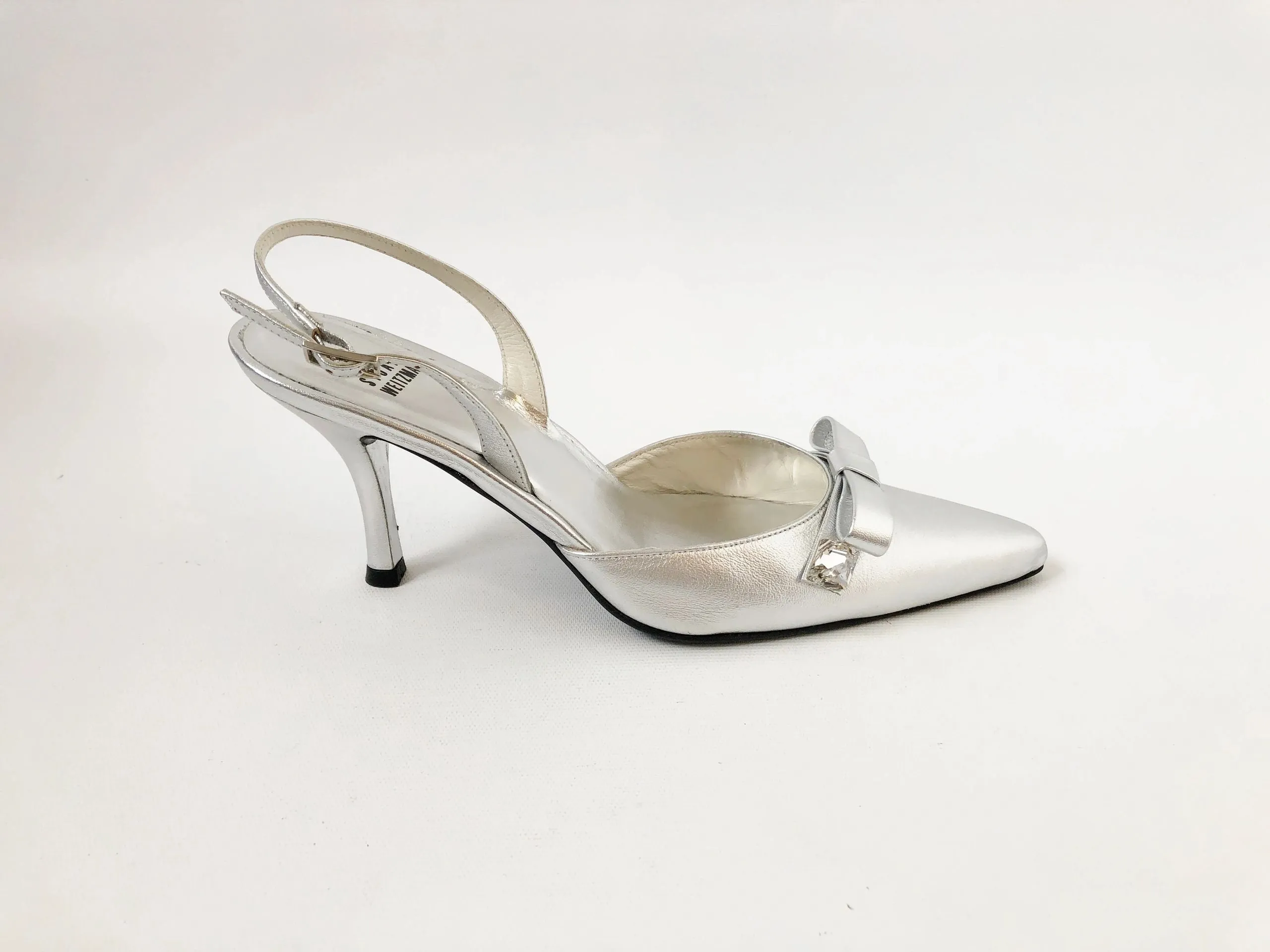 Stuart Weitzman Embellished Slingback Size 8
