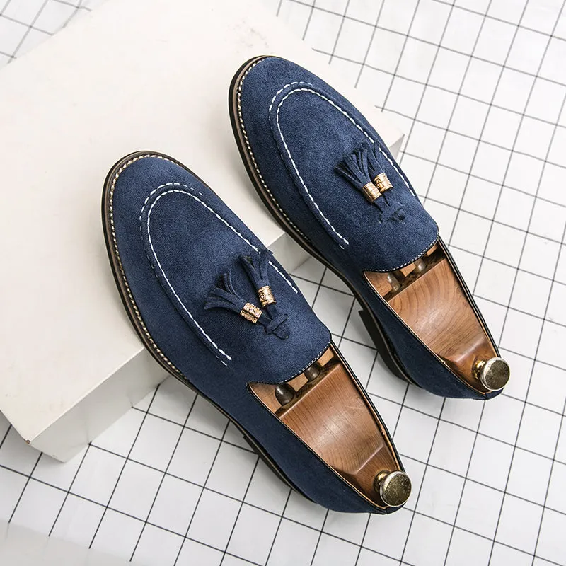 Suede Tassel Loafers