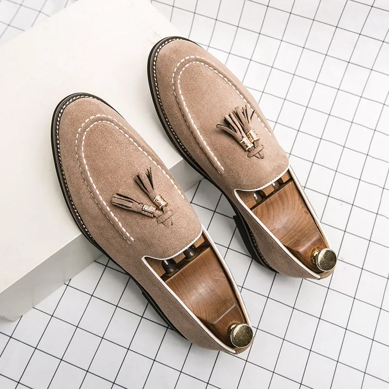 Suede Tassel Loafers