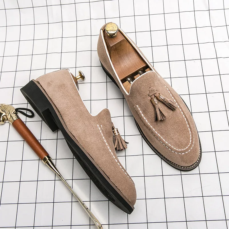 Suede Tassel Loafers