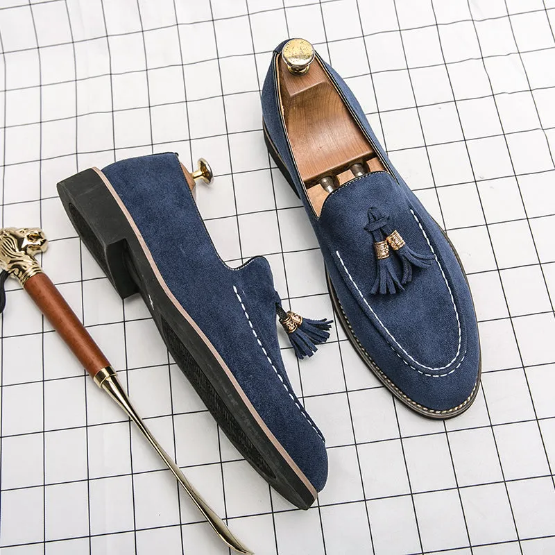 Suede Tassel Loafers