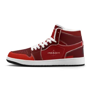 Unisex New Synthetic Leather High Top Sneakers