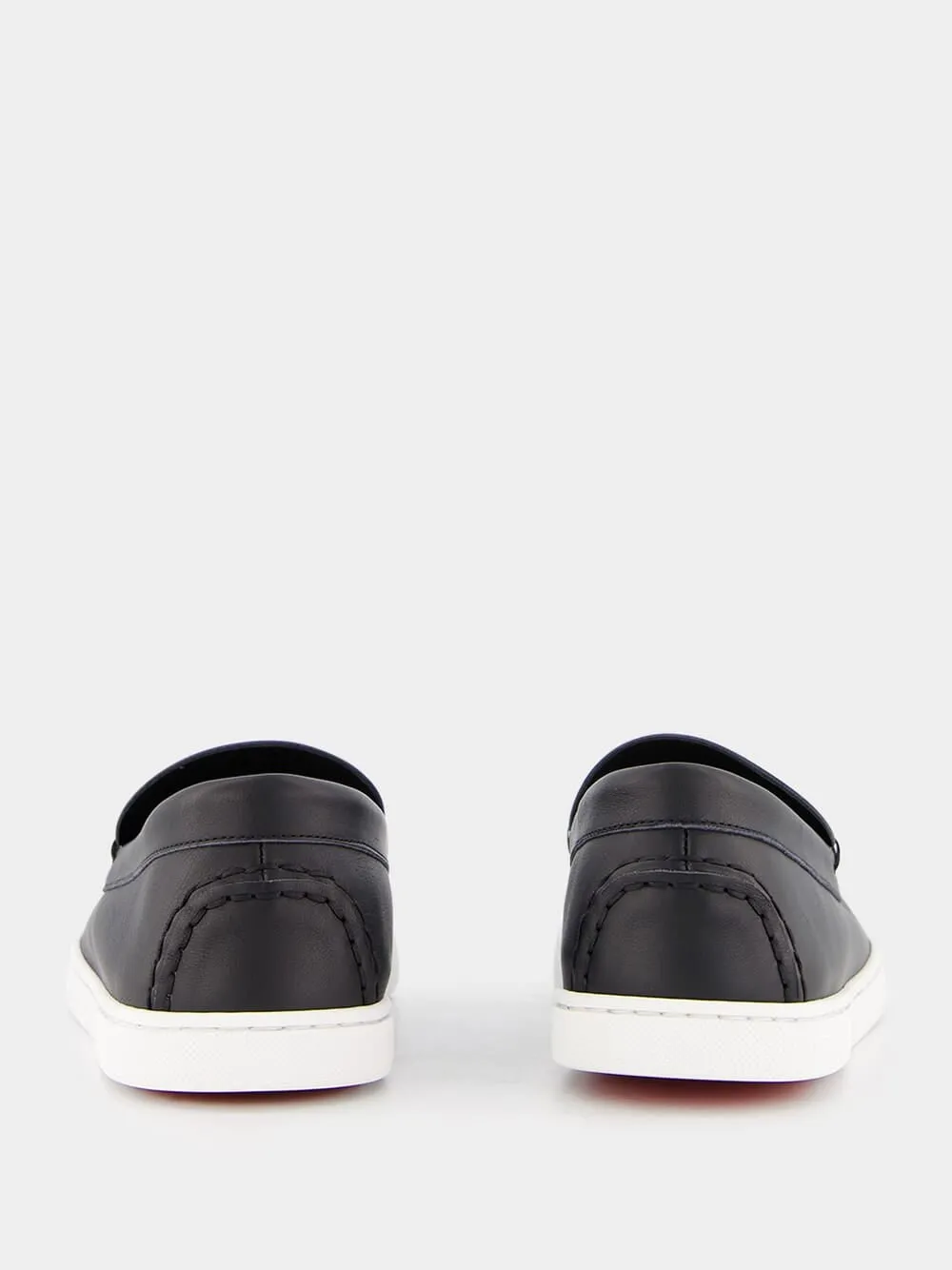 Varsiboat Black Leather Loafers