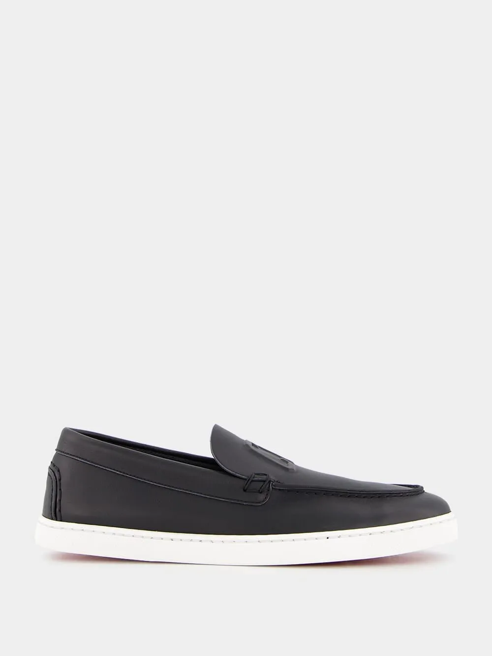 Varsiboat Black Leather Loafers