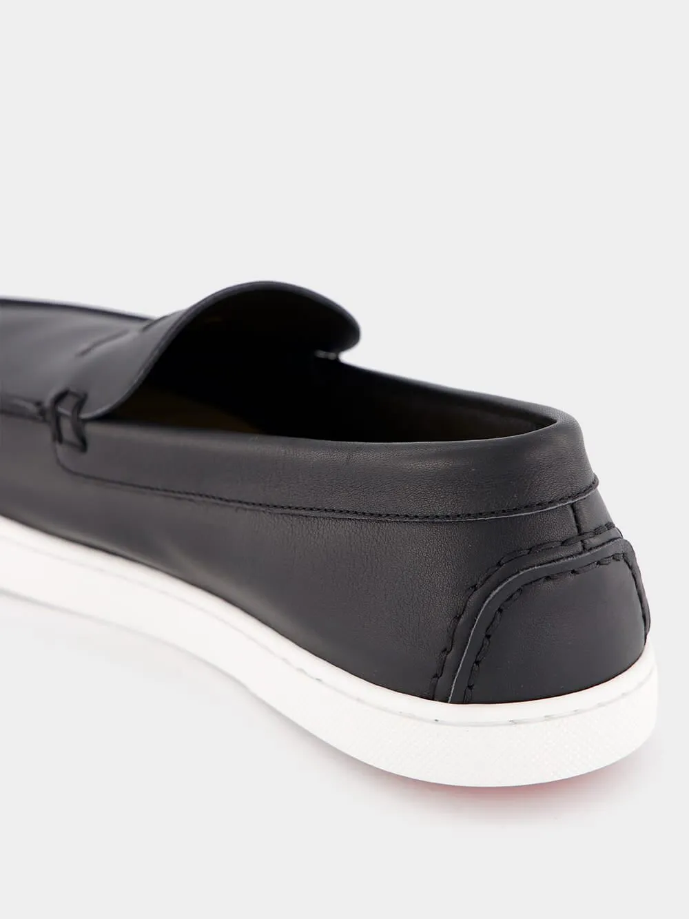 Varsiboat Black Leather Loafers