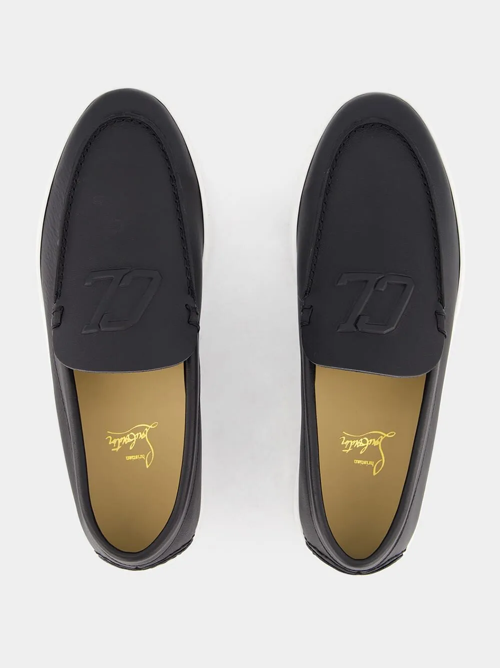 Varsiboat Black Leather Loafers