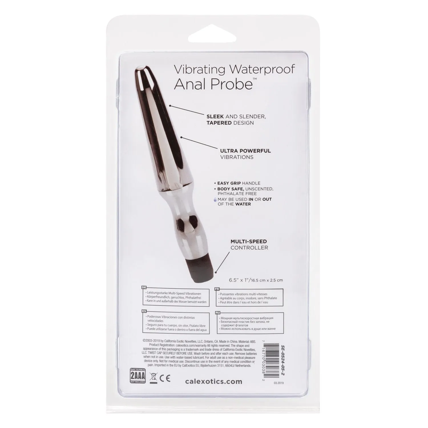 Vibrating Waterproof Anal Probe