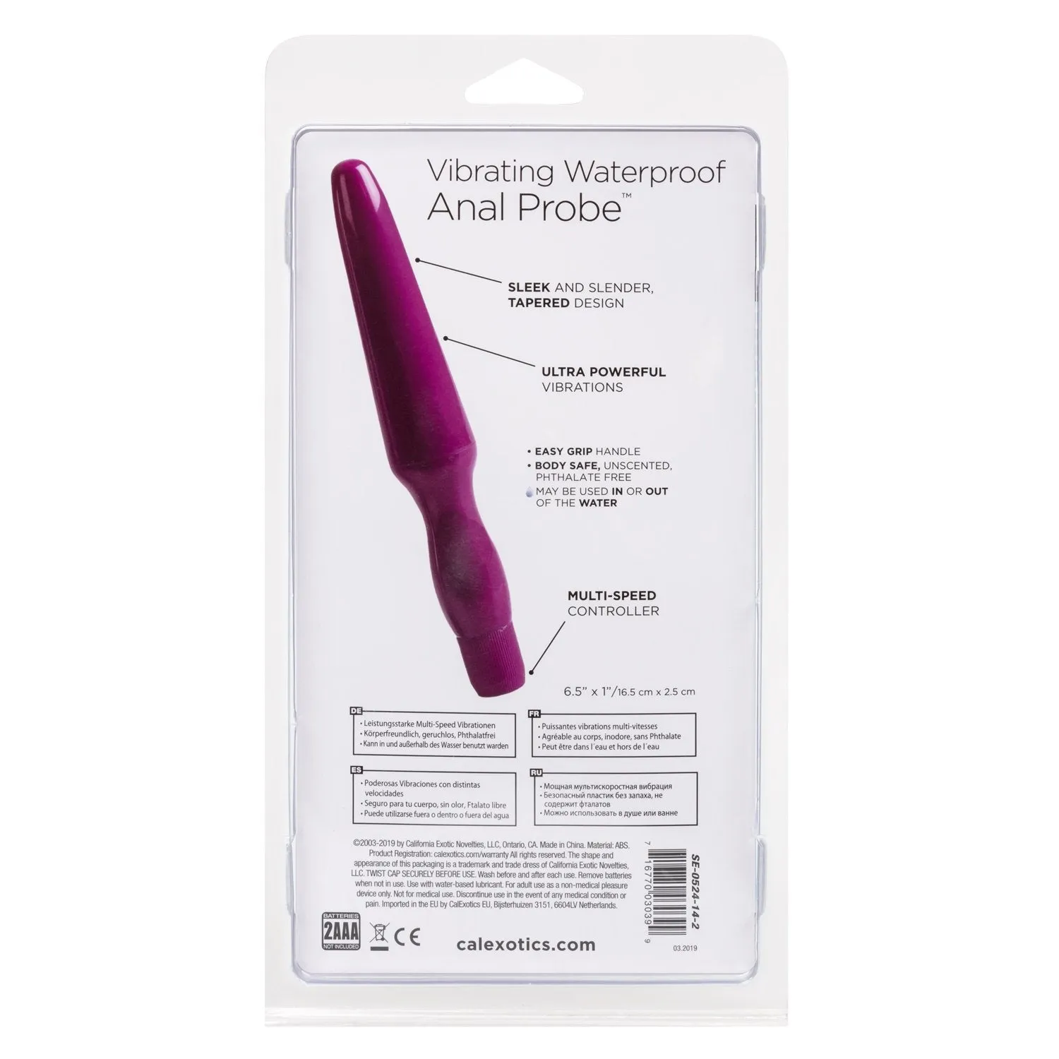 Vibrating Waterproof Anal Probe
