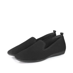 Vicenza Knit Flat Shoes (Black)