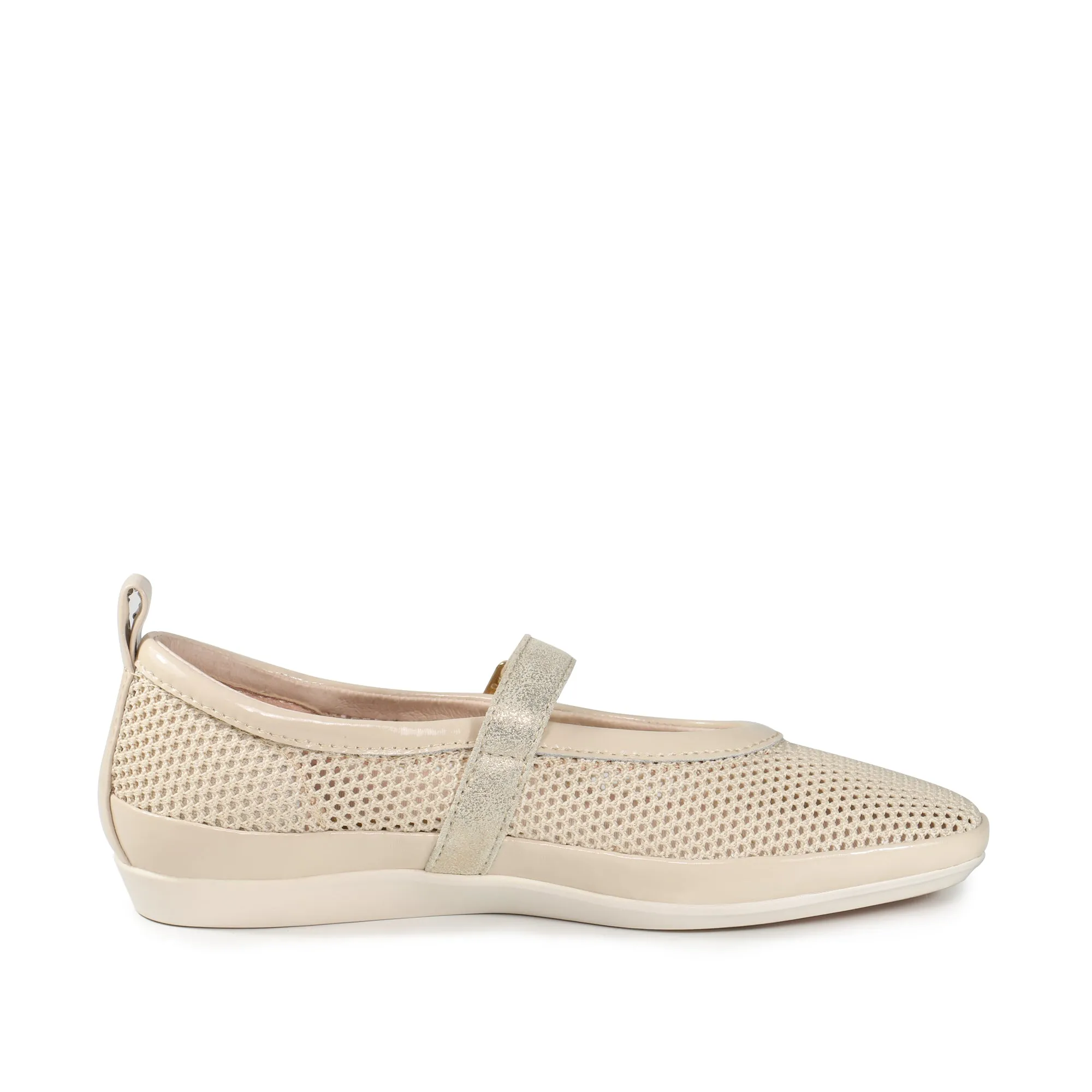 Vicenza Mesh Ballet Flats (White)