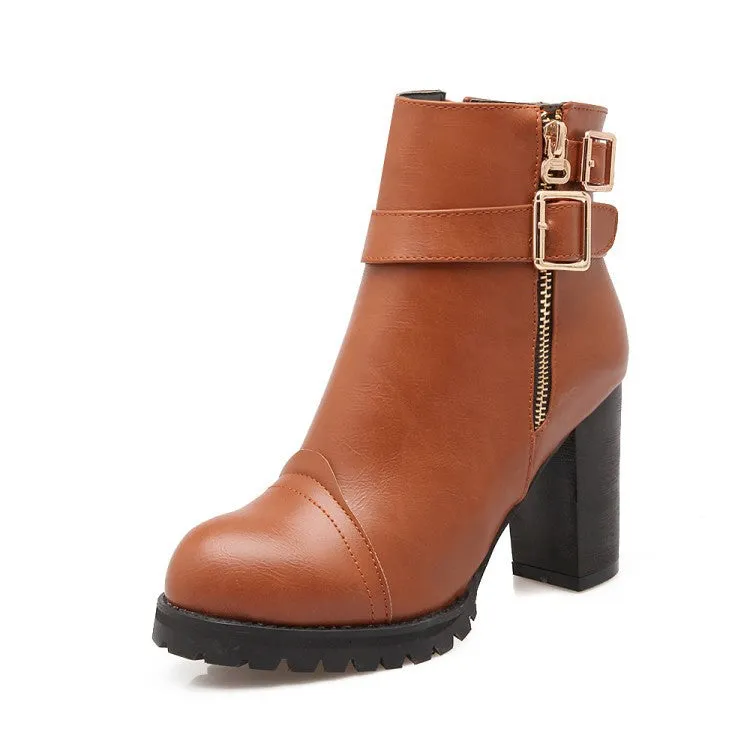 Women's pumps with thick heels