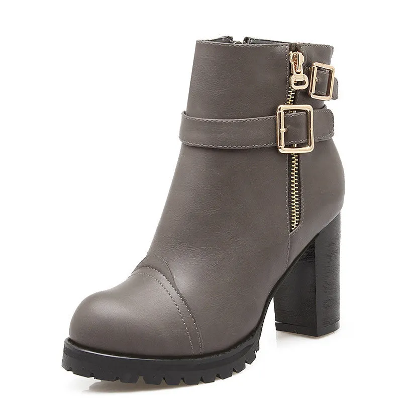 Women's pumps with thick heels