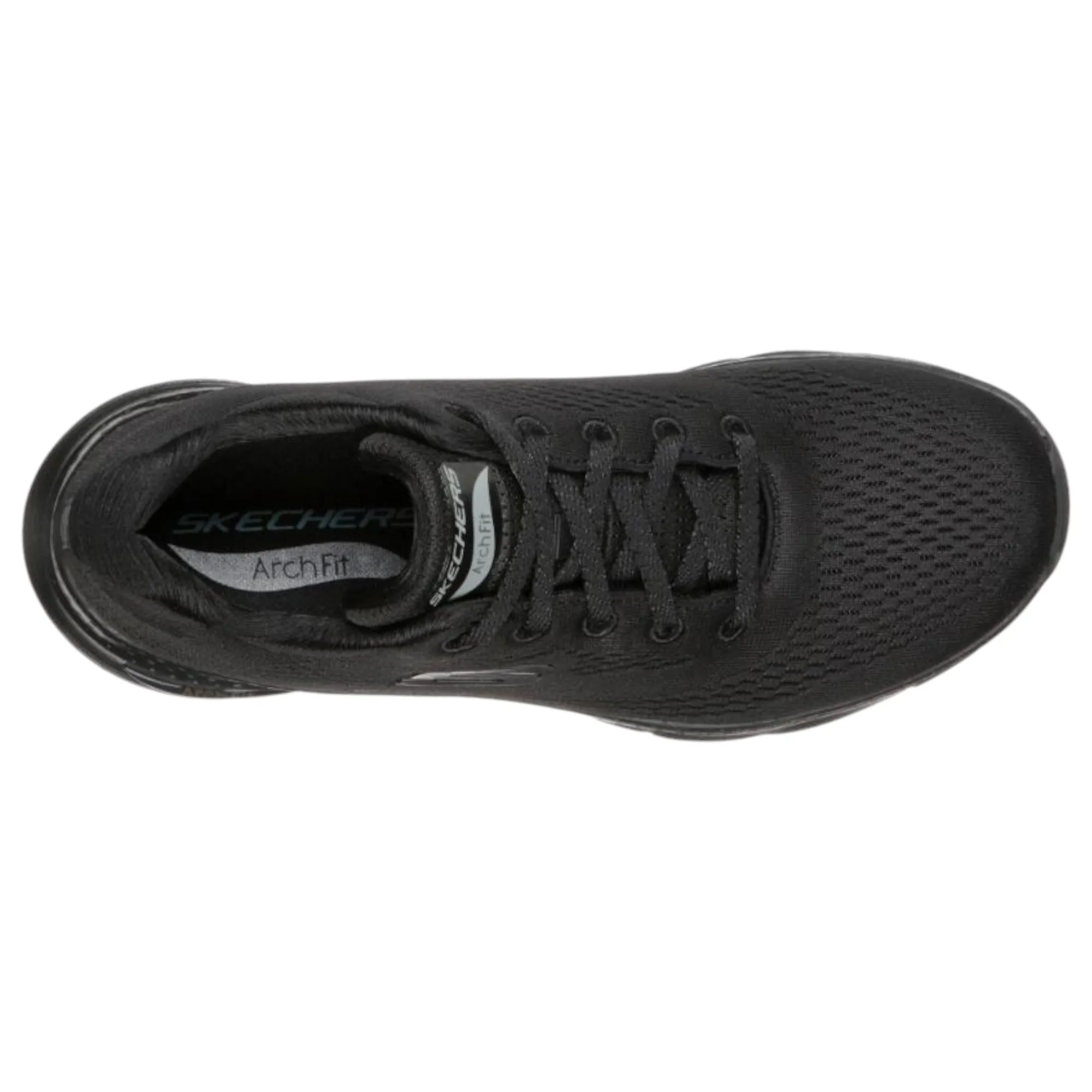 Womens Skechers Arch Fit - Big Appeal Black/Black Lace Up Sport Shoes