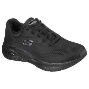 Womens Skechers Arch Fit - Big Appeal Black/Black Lace Up Sport Shoes