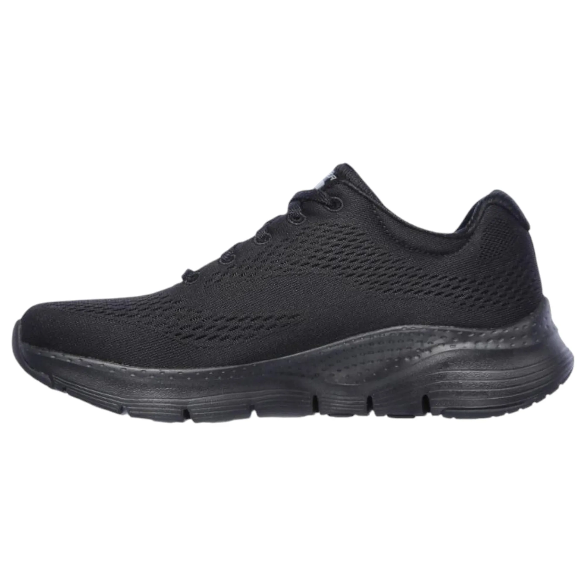 Womens Skechers Arch Fit - Big Appeal Black/Black Lace Up Sport Shoes